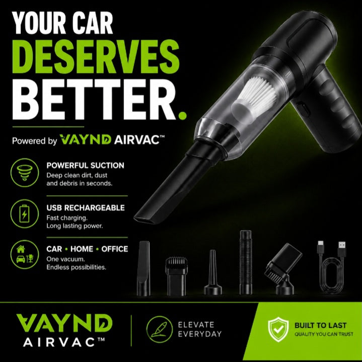 VAYND AirVac 4-in-1 Cordless Car Vacuum