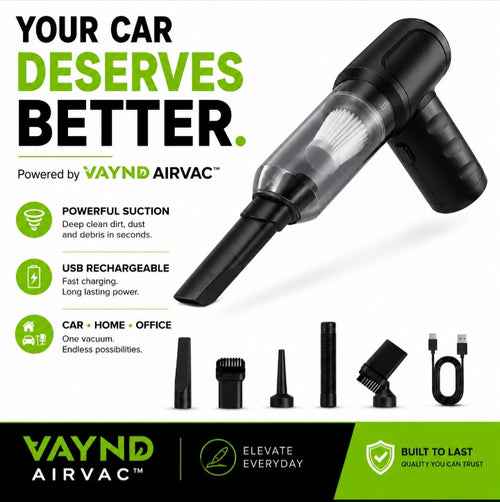 VAYND AirVac 4-in-1 Cordless Car Vacuum